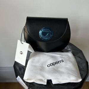 Coperni Mini U.F.O. Leather Top Handle Bag Black